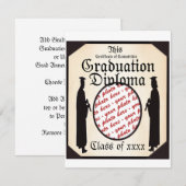 Faire-part Debout - Diplôme de Diplôme de Diplôme Cadre photo (Devant / Derrière)