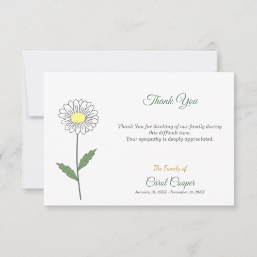 Faire-part décès Marguerite Pastel (Devant)