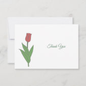 Faire-part décès Tulipe Pastel (Dos)