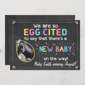 Faire-part d'échographie de grossesse de Pâques (Devant / Derrière)