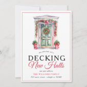 Faire-part Deck moderne Nouvelles Halls Porte de Noël Déménag (Devant)