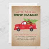 Faire-part Deck New Halls Camion Noël vacances Déménagement (Devant / Derrière)