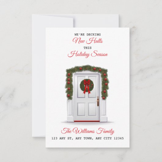 Faire-part Decking New Halls New Home Announcement (Devant)