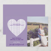 Faire-part Déclaration de grossesse pour la Saint-Valentin ty (Devant / Derrière)