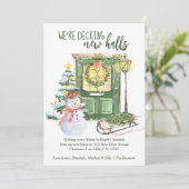 Faire-part Découvrir Nouvelles Halls Festive Porte de Noël Dé (Debout devant)