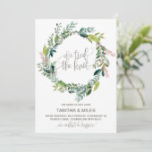 Faire-part d'élévation de la couronne de feuillage (Debout devant)