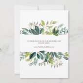 Faire-part d'élévation de la couronne de feuillage (Dos)