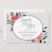 Faire-part d'élévation de la couronne de fleurs d' (Devant)