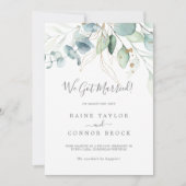 Faire-part d'élévation de verdure et de feuille d' (Devant)