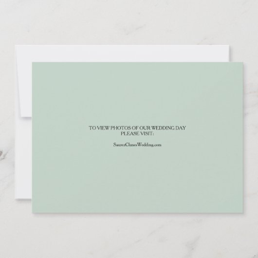 Faire-part d'élévation Tropical Green Eucalyptus (Dos)