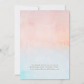 Faire-part d'Elopement Couleur de soleil d'été (Dos)