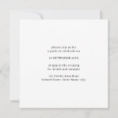 Faire-part d'Elopement photo Boho minimal moderne (Dos)