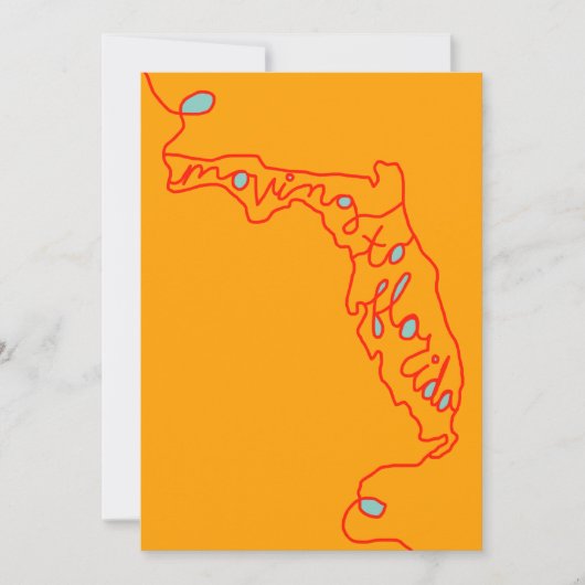 Faire-part déménagement en Floride (Devant)