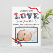 Faire-part Denim Love -  Annonce de naissance (Debout devant)