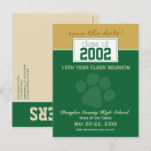 Faire-part d'enregistrement de la réunion de class (Devant / Derrière)