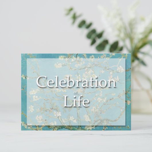 Faire-part d'enterrement de célébration de Van (Debout devant)