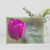 Faire-part d'enterrement de cérémonie (Debout devant)