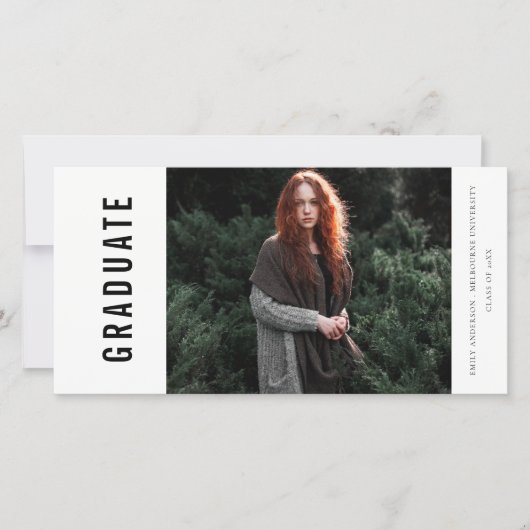 FAIRE-PART D'ENTRAÎNEMENT EN PHOTO MINIMALE PROPRE (Devant)