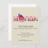 Faire-part déplacé (rouge) (Devant / Derrière)