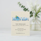 Faire-part déplacée (bleu) (Debout devant)