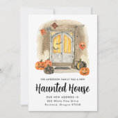 Faire-part Déplacement de la porte avant d'Halloween (Devant)