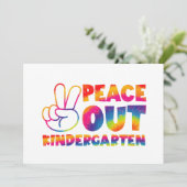 Faire-part Dernier jour de maternelle en Tie Dye (Debout devant)