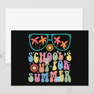 Faire-part Dernière journée de l'école Super dehors pour l'ét