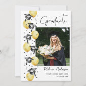 Faire-part des ballons de la fête de graduation ph (Devant)