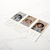 FAIRE-PART des cadres photo Gold Foil (Rotation)