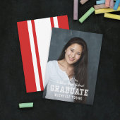 Faire-part des diplômés de la photo de couleur mod