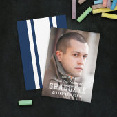 Faire-part des diplômés de la photo de couleur mod