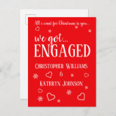 Faire-part des Fêtes de Noël (Devant / Derrière)