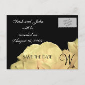 Faire-part des noms des mariées de Monogramme mari (Dos)