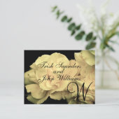 Faire-part des noms des mariées de Monogramme mari (Debout devant)