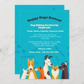 Faire-part des services de pose de chien (Devant / Derrière)