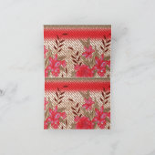 Faire-part Design de tissu complexe avec motifs floraux (Intérieur)