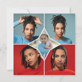 Faire-part Design Your Own 5 Photo Collage