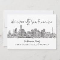 Dessin de dessin de ligne aérienne de San Francisc