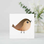 Faire-part Dessin d'Oiseau de Bruant (Debout devant)