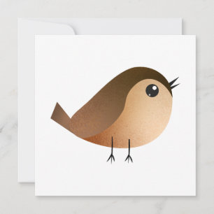 Faire-part Dessin d'Oiseau de Bruant