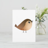 Faire-part Dessin d'Oiseau de Bruant (Debout devant)
