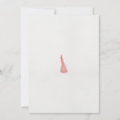 Faire-part dessin d'un oiseau avec des fleurs dessus (Dos)