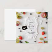 Faire-part d'été de grossesse à Kiwi (Devant / Derrière)