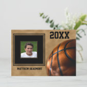 Faire-part d'études de basket-ball (Debout devant)