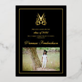 Faire-part d'études de cosmétologie (Recto)