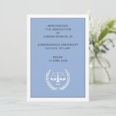 Faire-part d'études de droit (Debout devant)