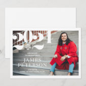 Faire-part d'études de droit (Devant / Derrière)