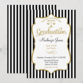 Faire-part d'études de droit (Devant / Derrière)