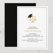 Faire-part d'études de droit (Devant / Derrière)