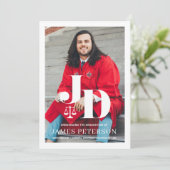 Faire-part d'études de droit (Debout devant)